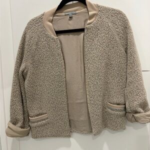 James Perse Cream Teddy Jacket